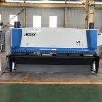 Cizalla guillotina hidráulica 3200 mm x 8 mm con soporte de material neumático